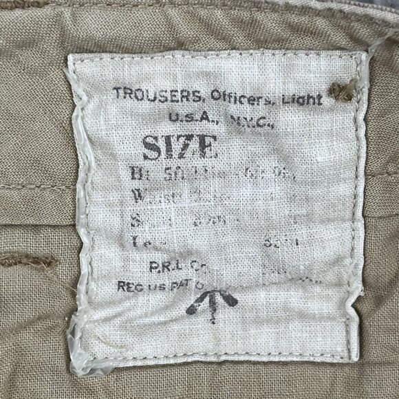 Vintage Ralph Lauren Dog Embroidered Khaki Pants Sz 40 x 29 Tag says the inseam - Picture 4 of 8
